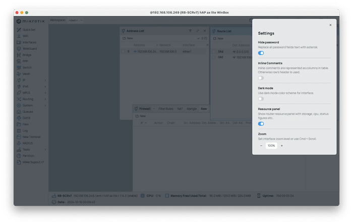 Nuevo WinBox 4 (beta 9) para Windows, macOS y Lin